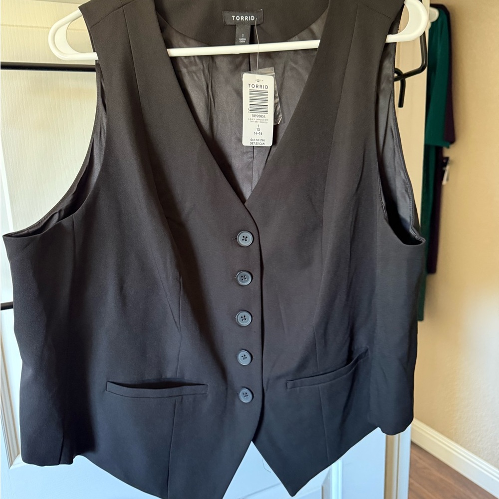 Torrid Black Vest